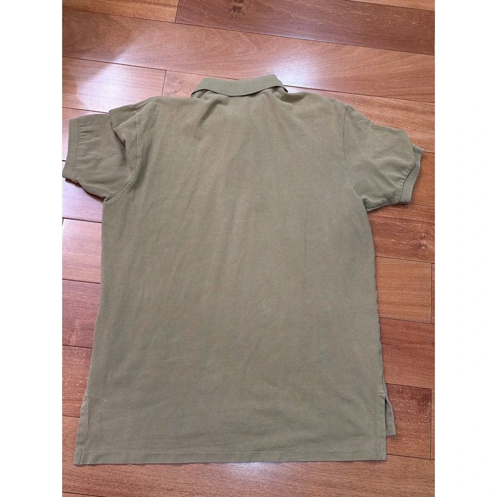 Polo Ralph Lauren Polo‎ Shirt Mens Olive Green Short Sleeve Pique Large